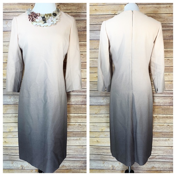 Rickie Freeman for Teri Jon Dresses & Skirts - Rickie Freeman Teri Jon Ombre Beaded Cream Dress